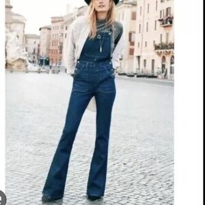Madewell The Perfect Vintage Flare Overall in Haskins Wash Size 4 NEW SOLD OUT!